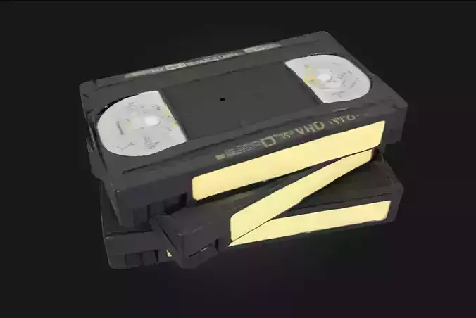 VHS Tapes Stack  Rewind to a Retro Era