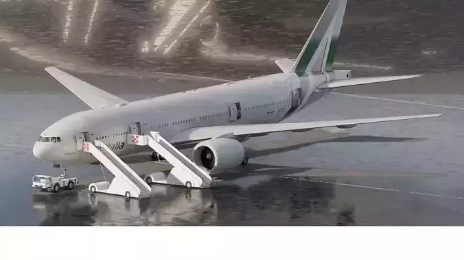 Alitalia BOEING 777 2016 with interior