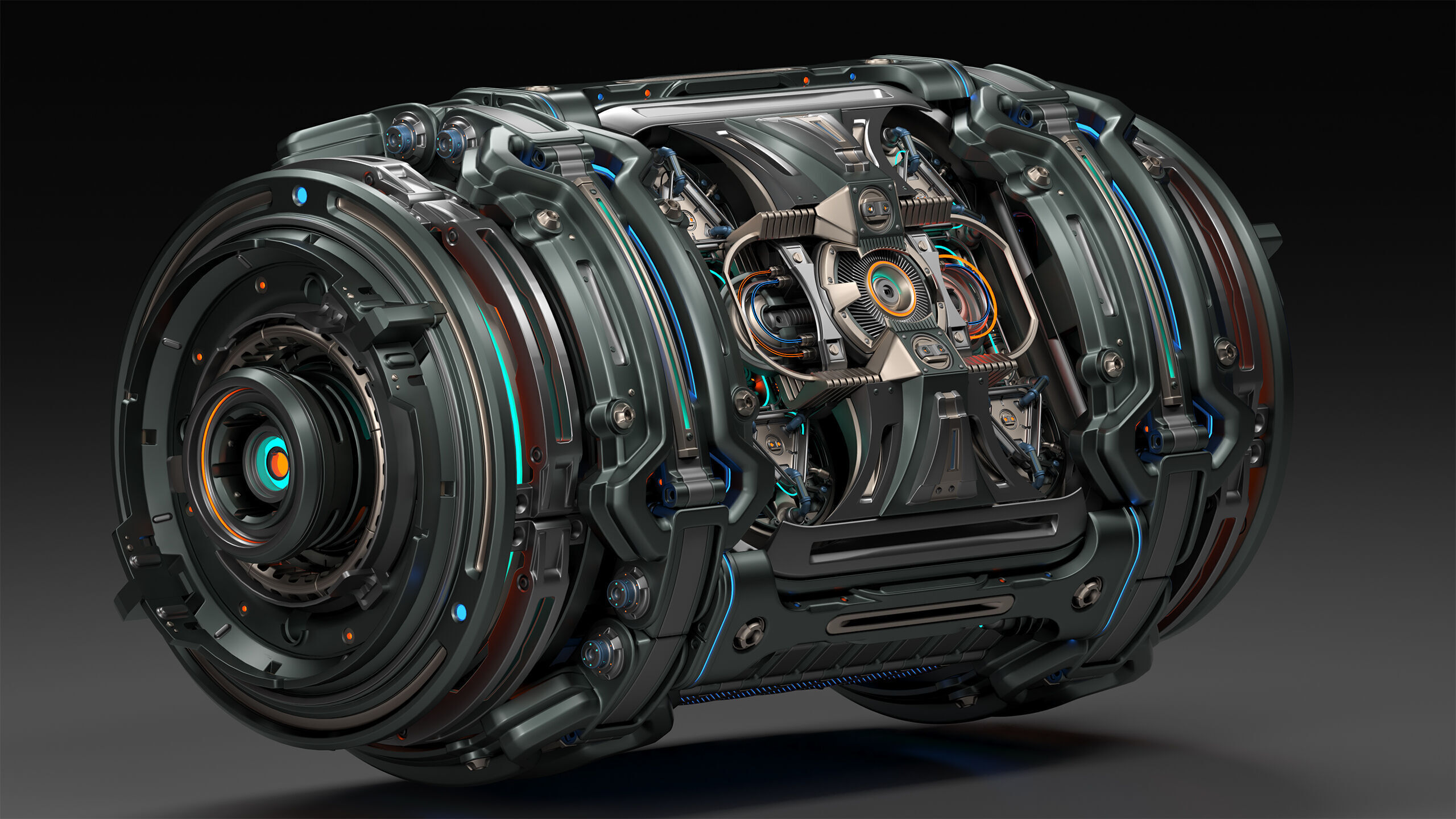 Sci-Fi Element Kitbash 2 of 6 3D model_3