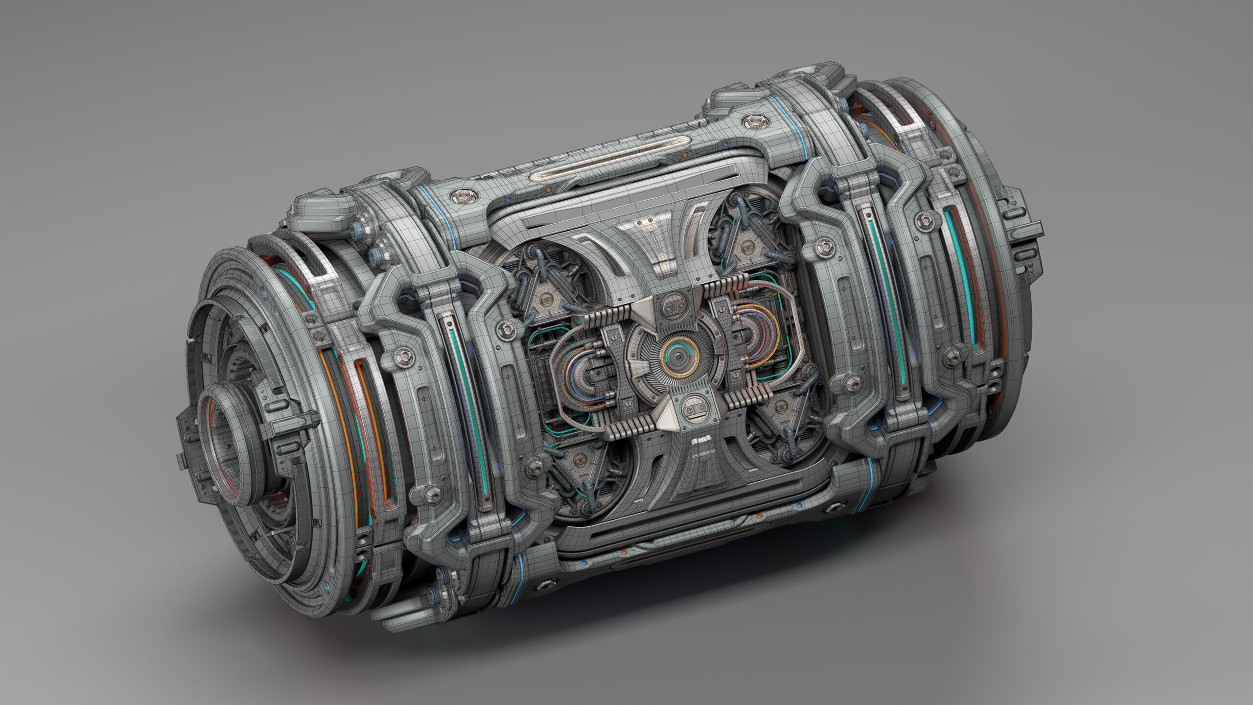 Sci-Fi Element Kitbash 2 of 6 3D model_2