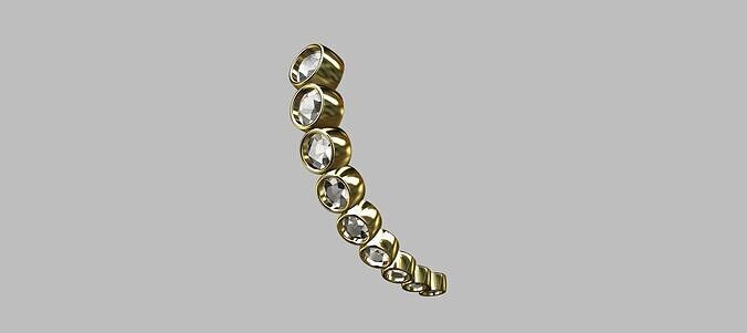  Diamond Sphere Earrings 3D print model