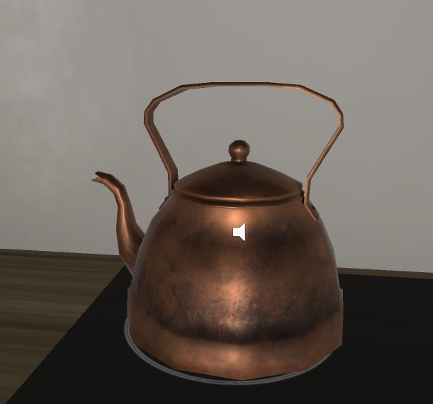 Coffee Pot Low-Poly PBR with steam and sound Low-poly 3D model_2