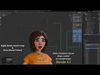 Hana Cartoon Girl Rig Low-poly 3D model_2