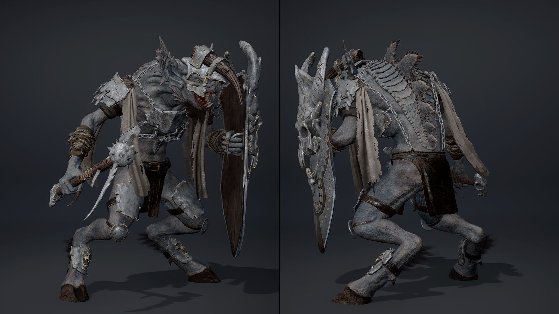 Ember Brutal Warrior Low-poly 3D model_22