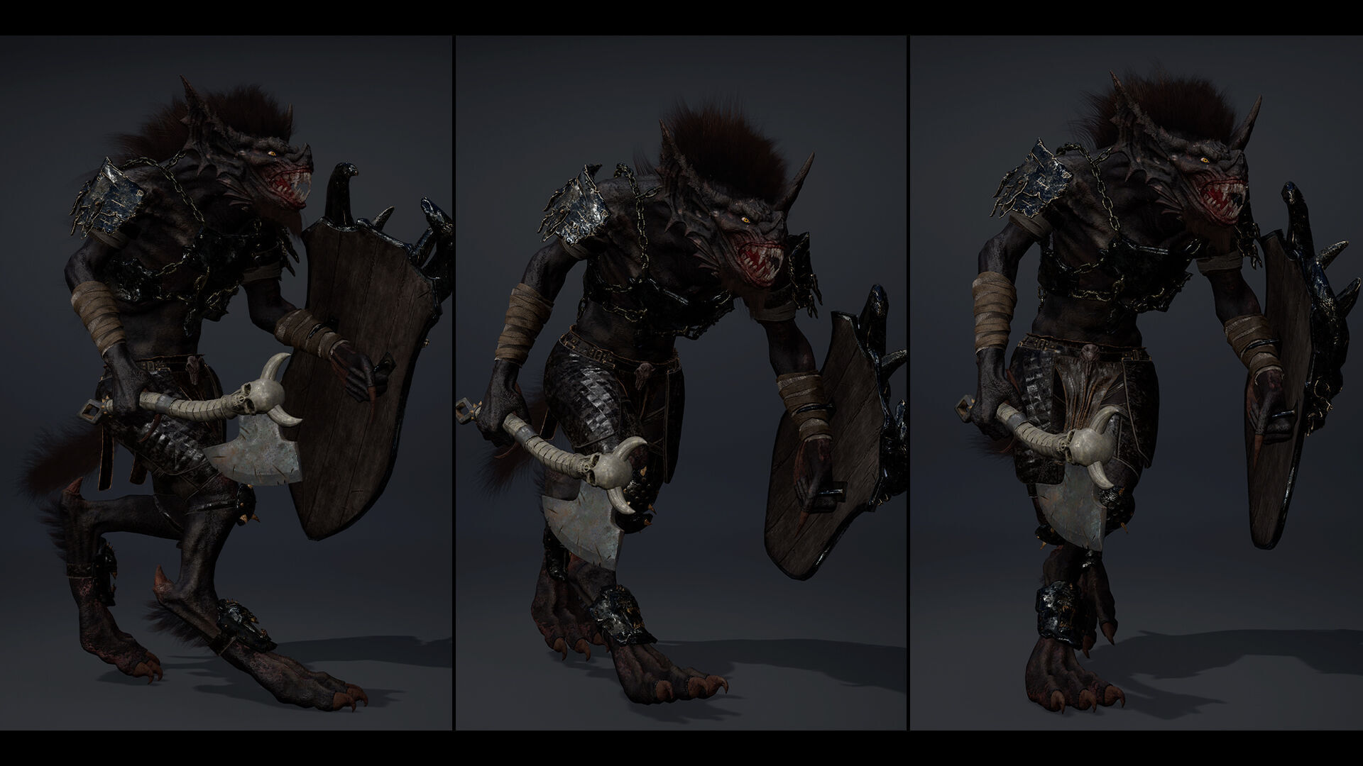 Ember Brutal Warrior Low-poly 3D model_15