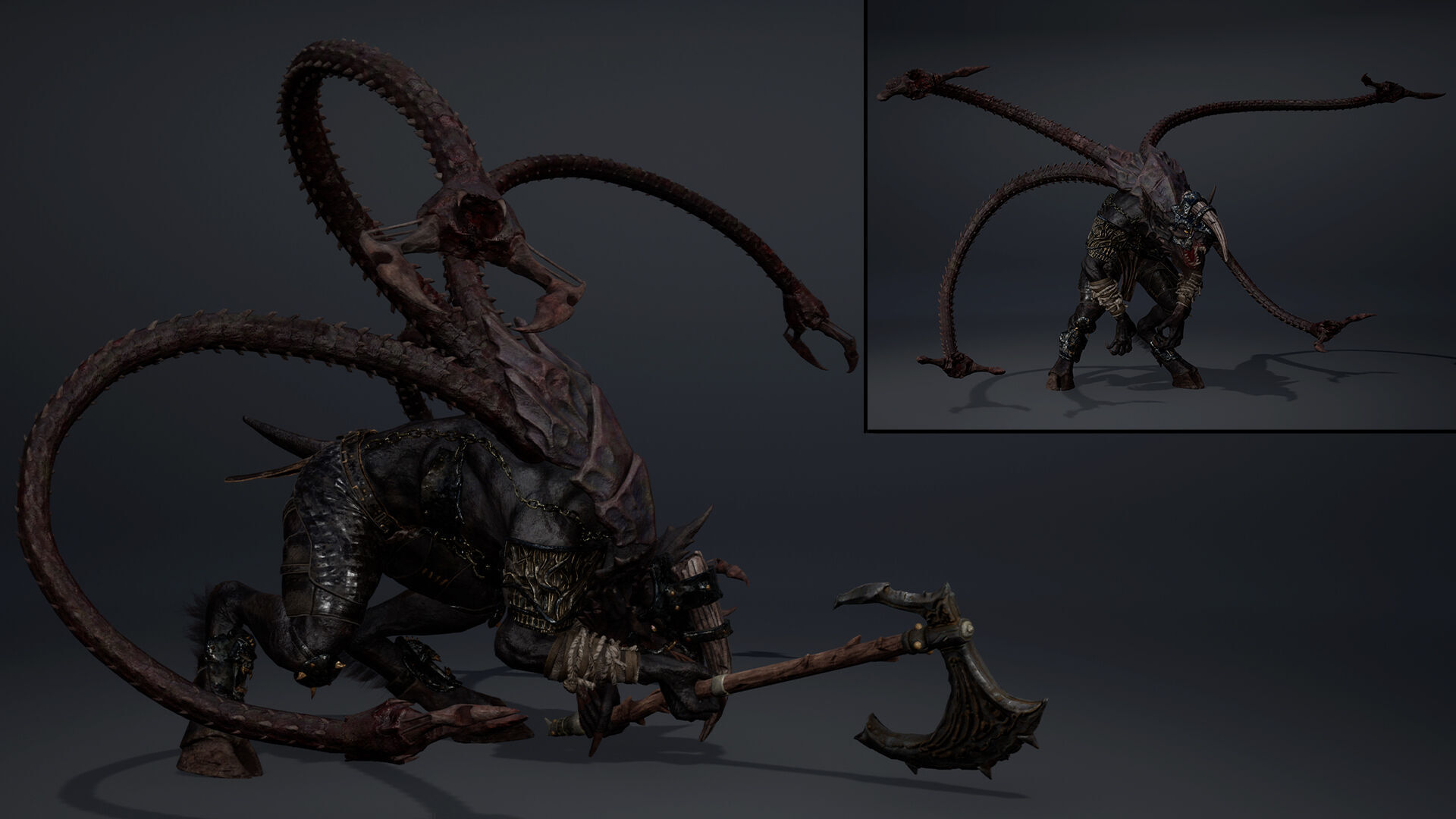 Ember Brutal Warrior Low-poly 3D model_42