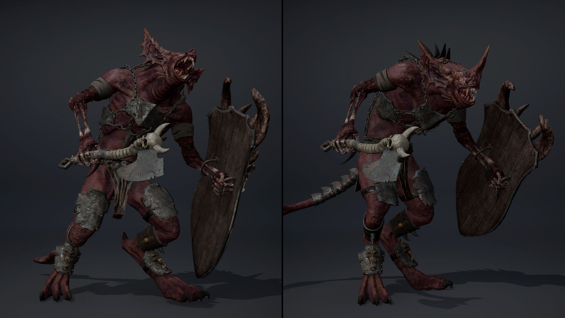 Ember Brutal Warrior Low-poly 3D model_38