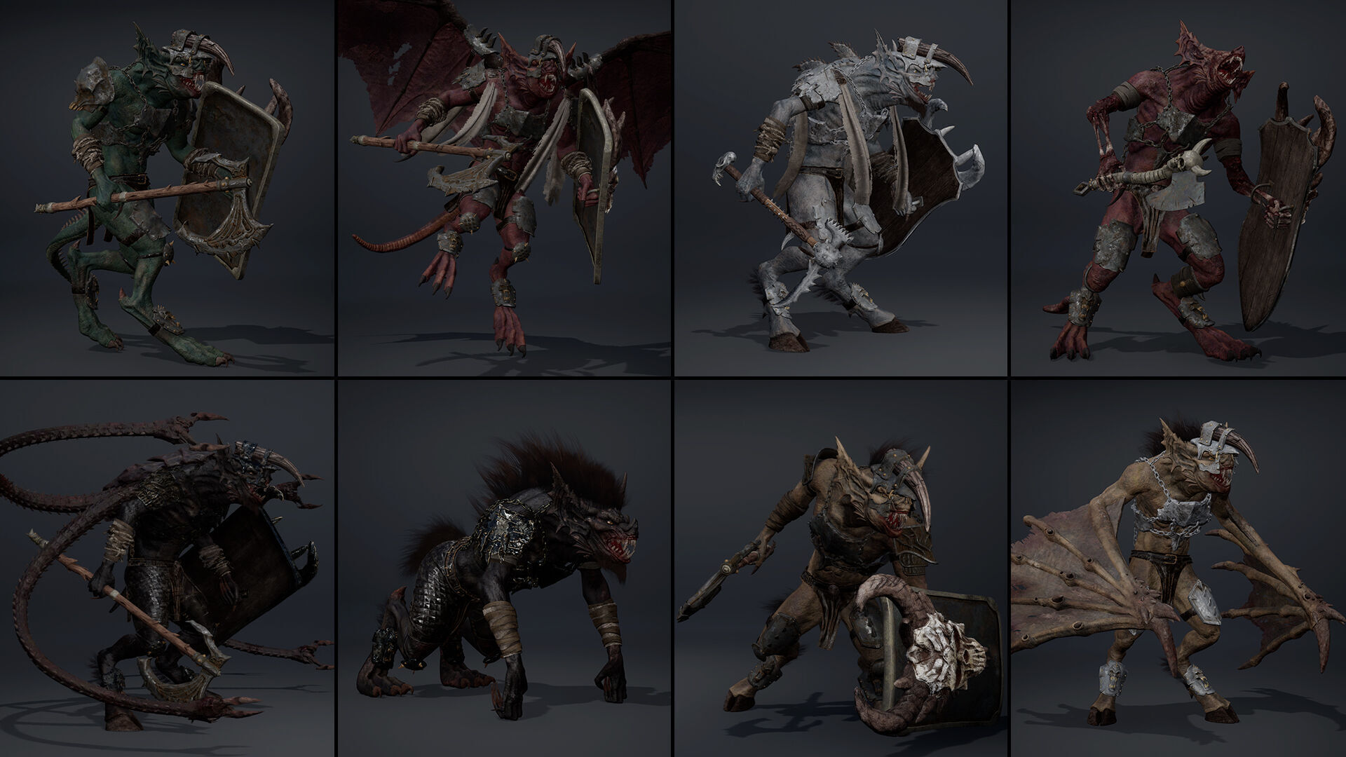 Ember Brutal Warrior Low-poly 3D model_11