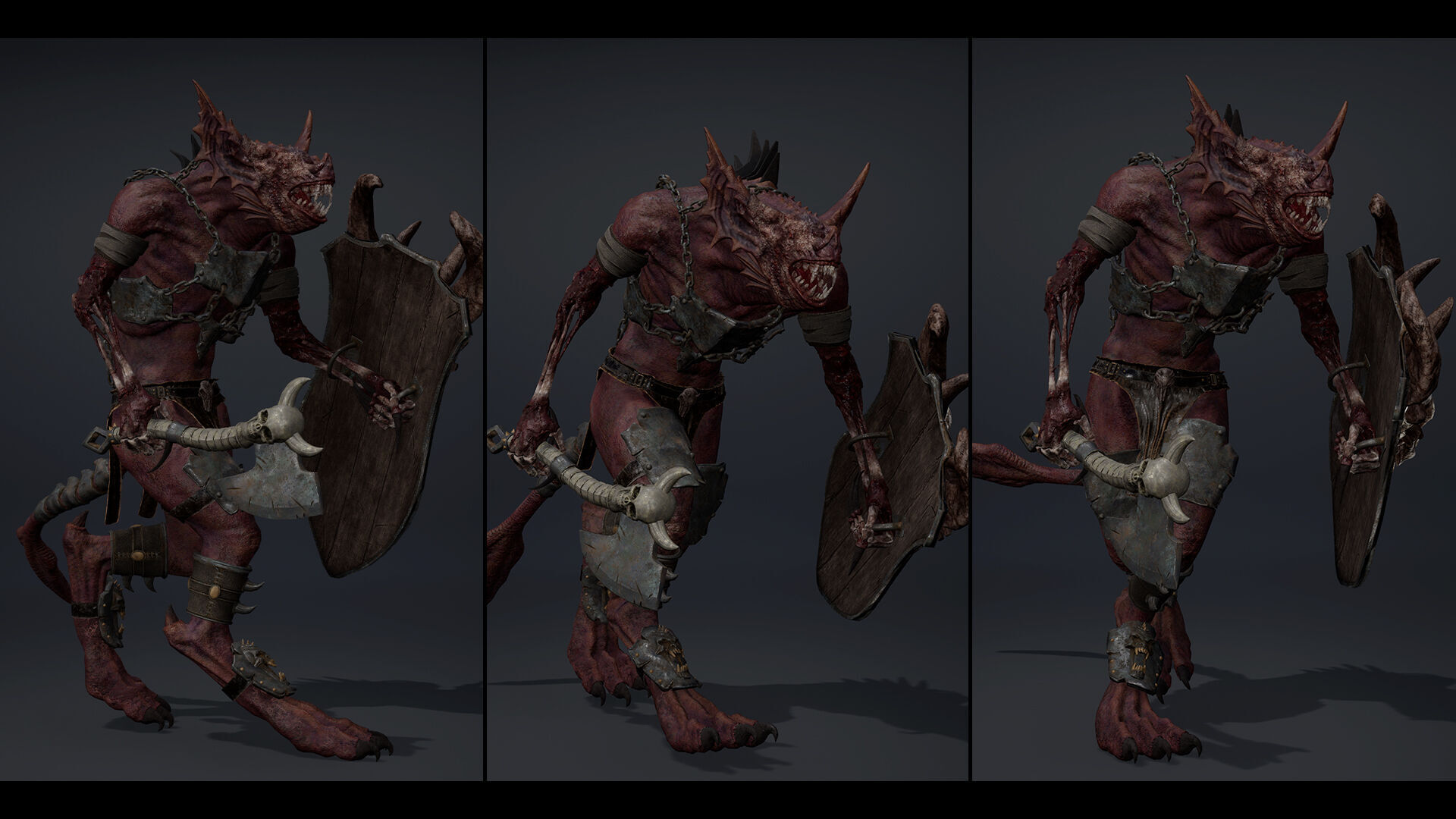 Ember Brutal Warrior Low-poly 3D model_37