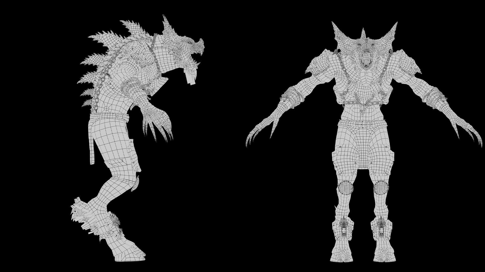 Ember Brutal Warrior Low-poly 3D model_54