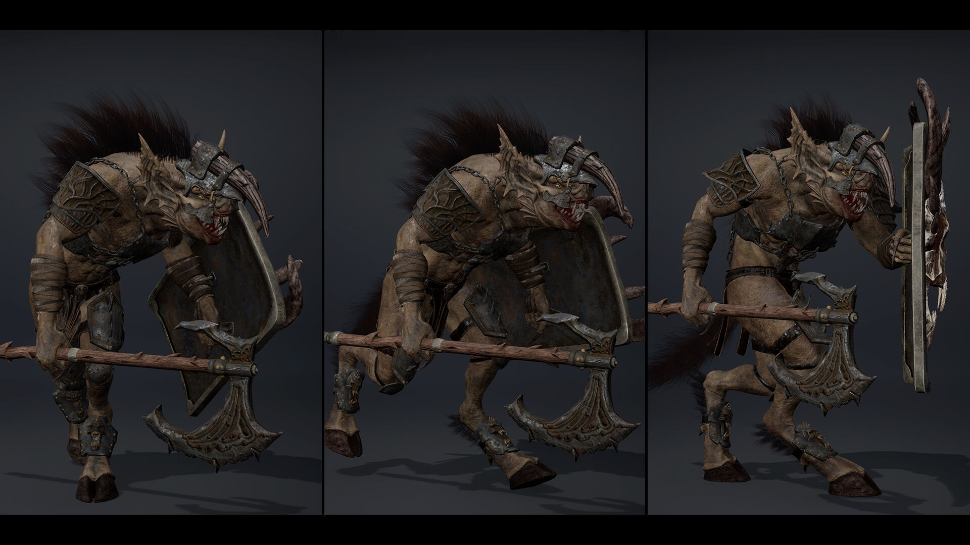 Ember Brutal Warrior Low-poly 3D model_28