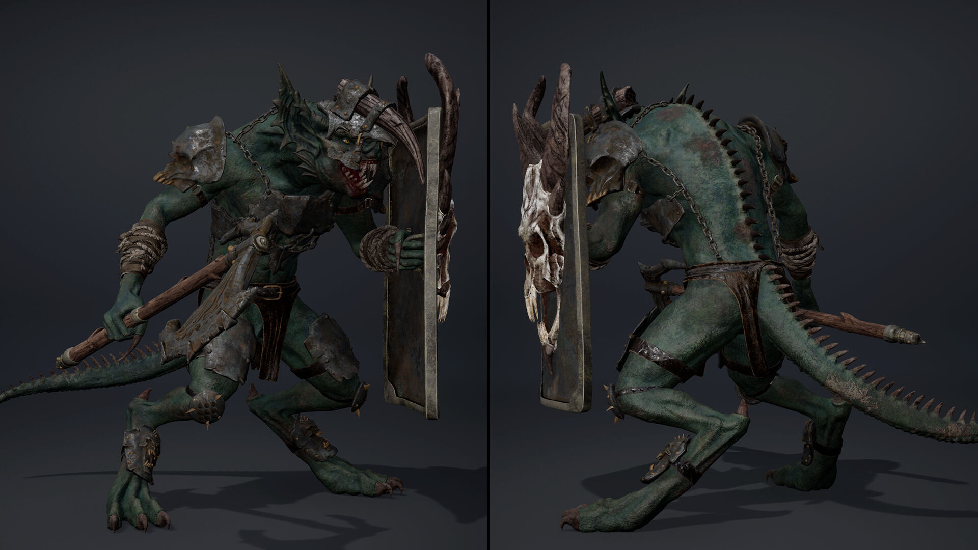 Ember Brutal Warrior Low-poly 3D model_18