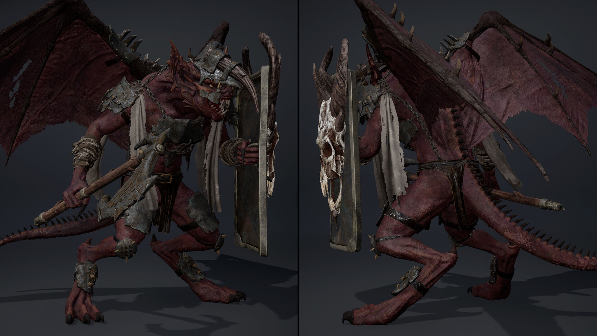 Ember Brutal Warrior Low-poly 3D model_30