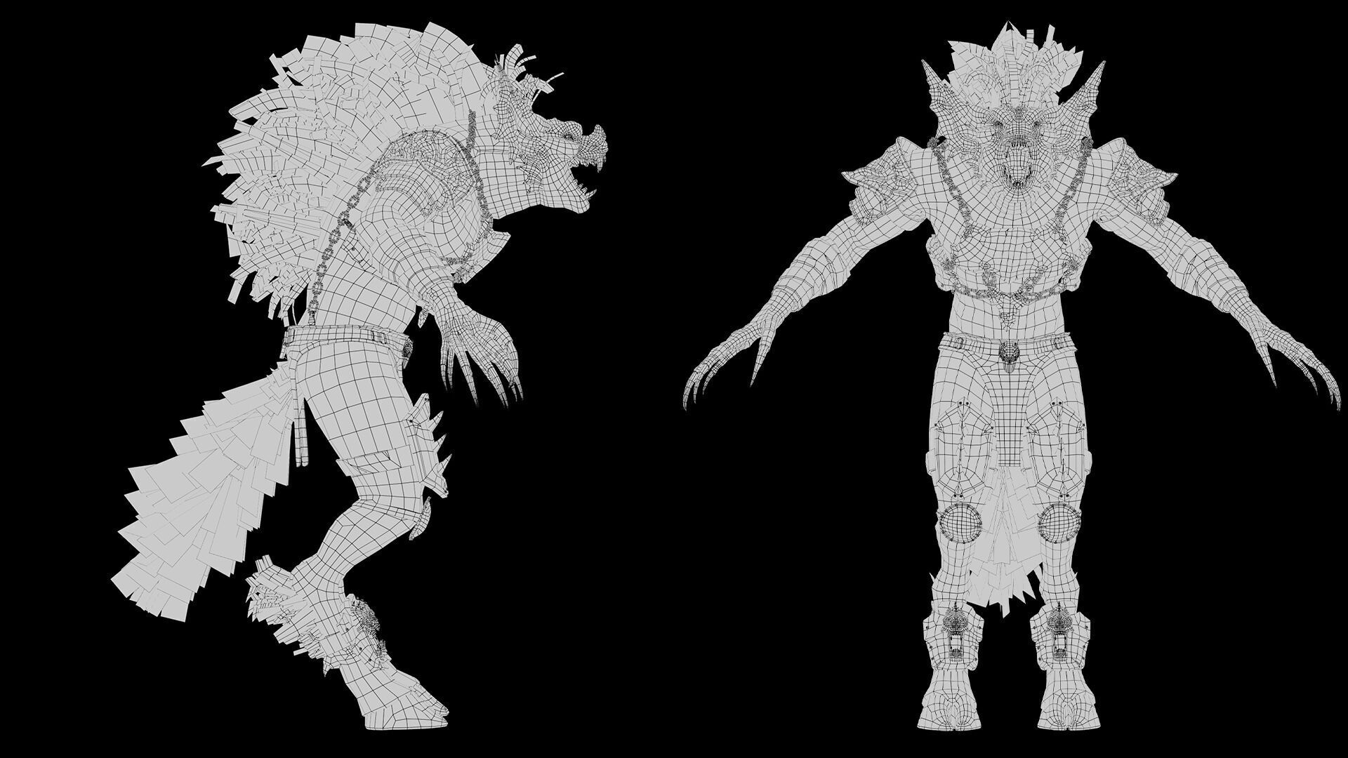 Ember Brutal Warrior Low-poly 3D model_59