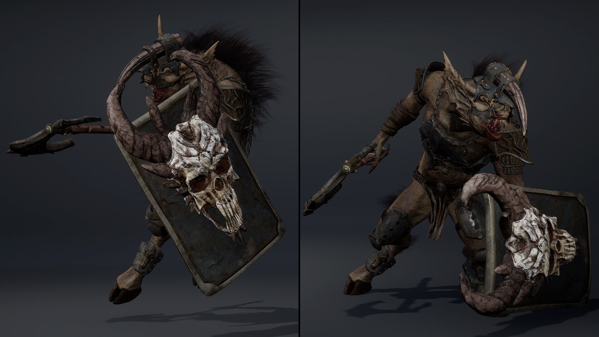 Ember Brutal Warrior Low-poly 3D model_27