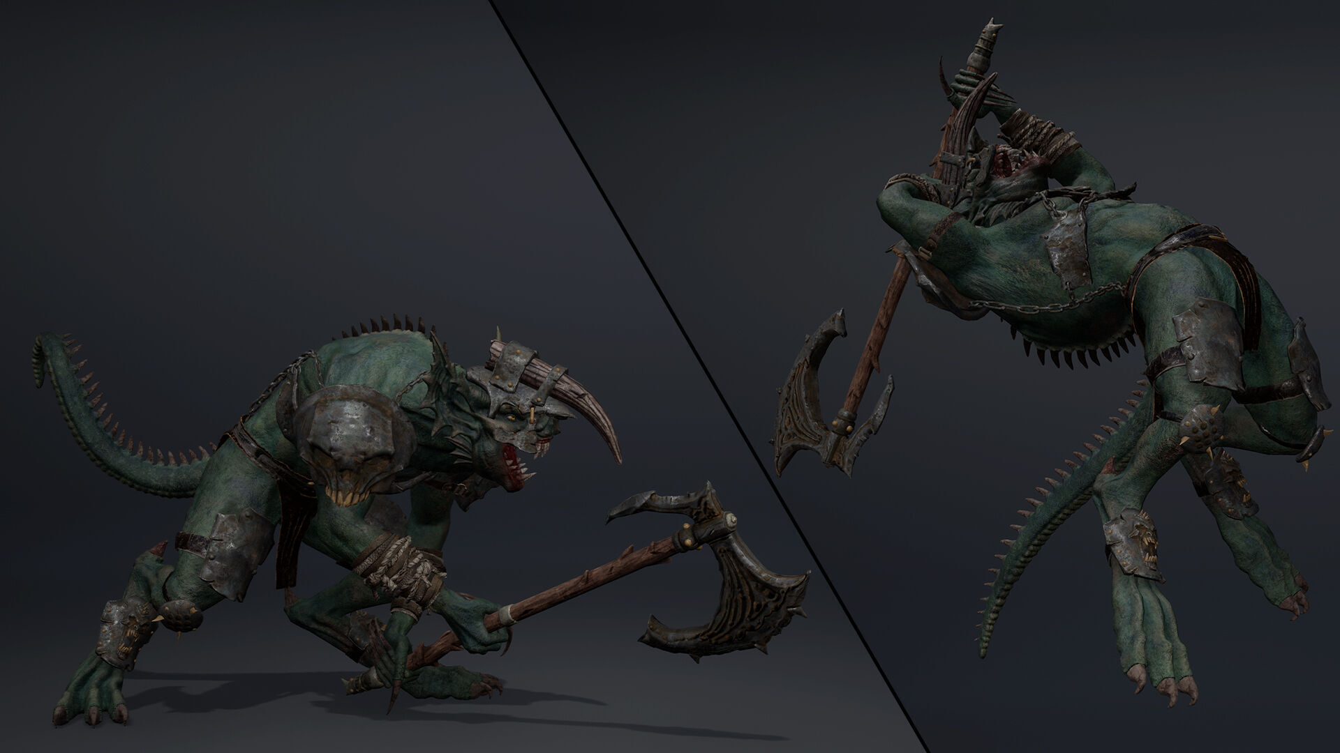 Ember Brutal Warrior Low-poly 3D model_19