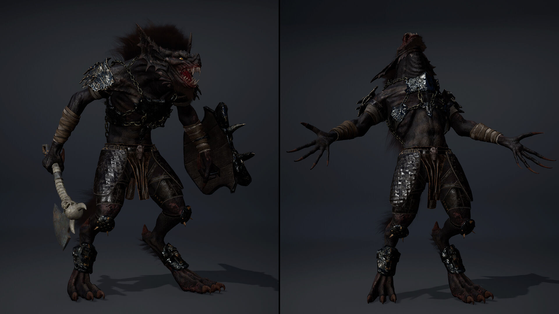 Ember Brutal Warrior Low-poly 3D model_16