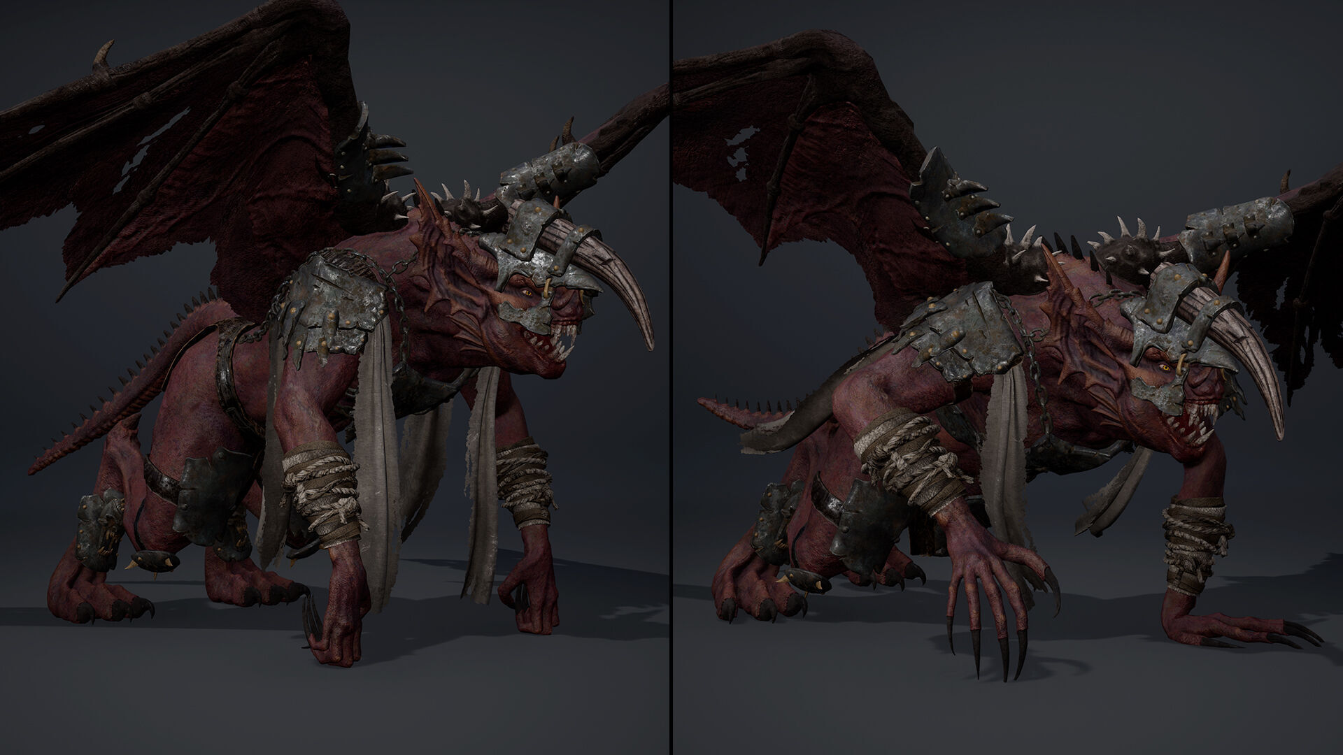 Ember Brutal Warrior Low-poly 3D model_33