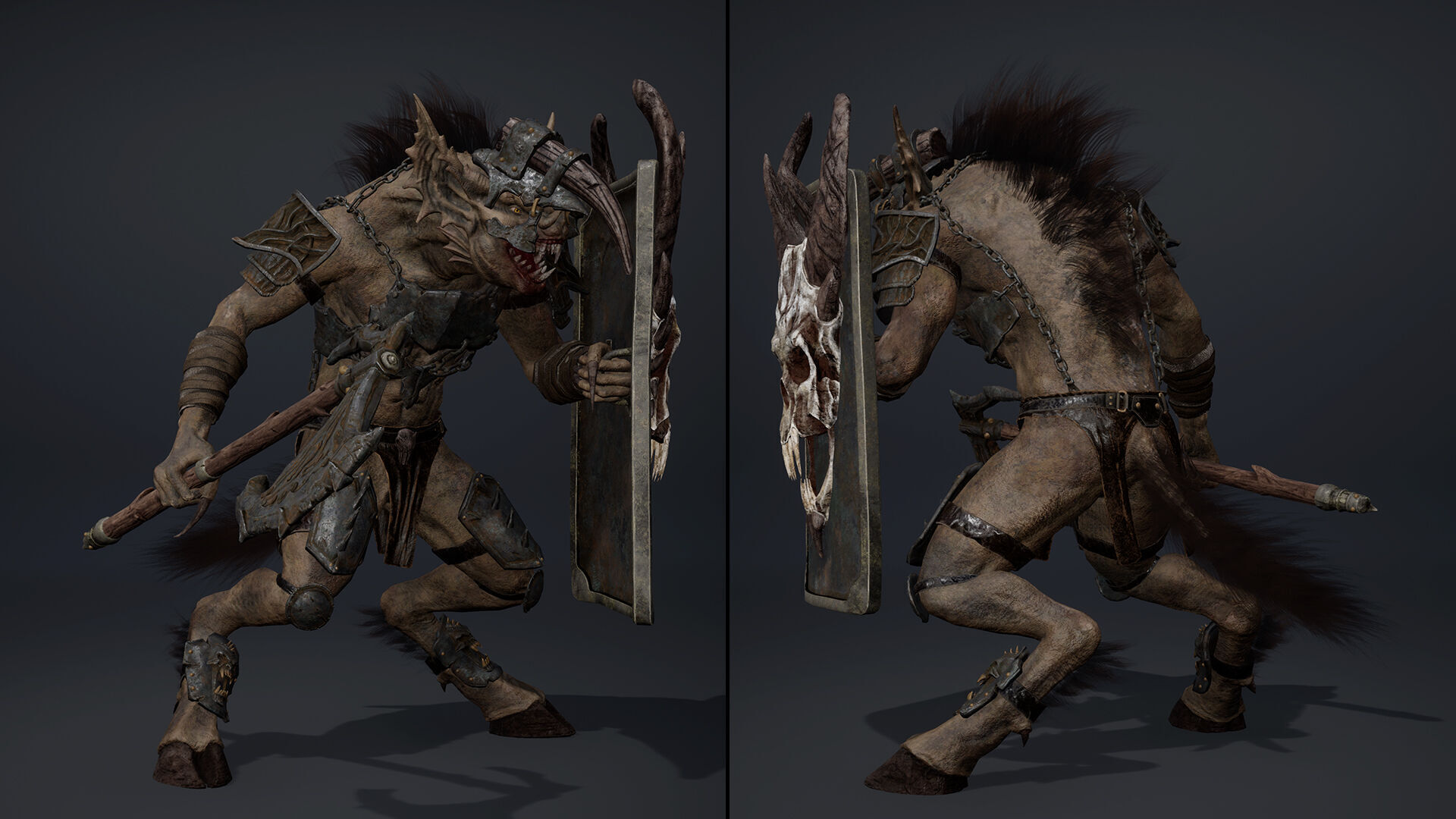 Ember Brutal Warrior Low-poly 3D model_26