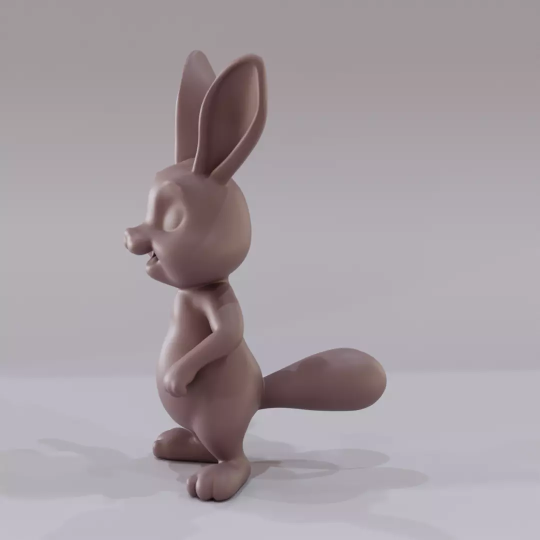 Cute Cartoon Rabbit Toy 3D Printable Model 3D print model_1