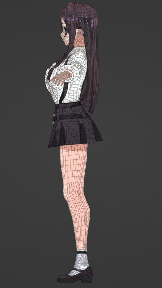 3D Character Alina Clover Low-poly 3D model_2