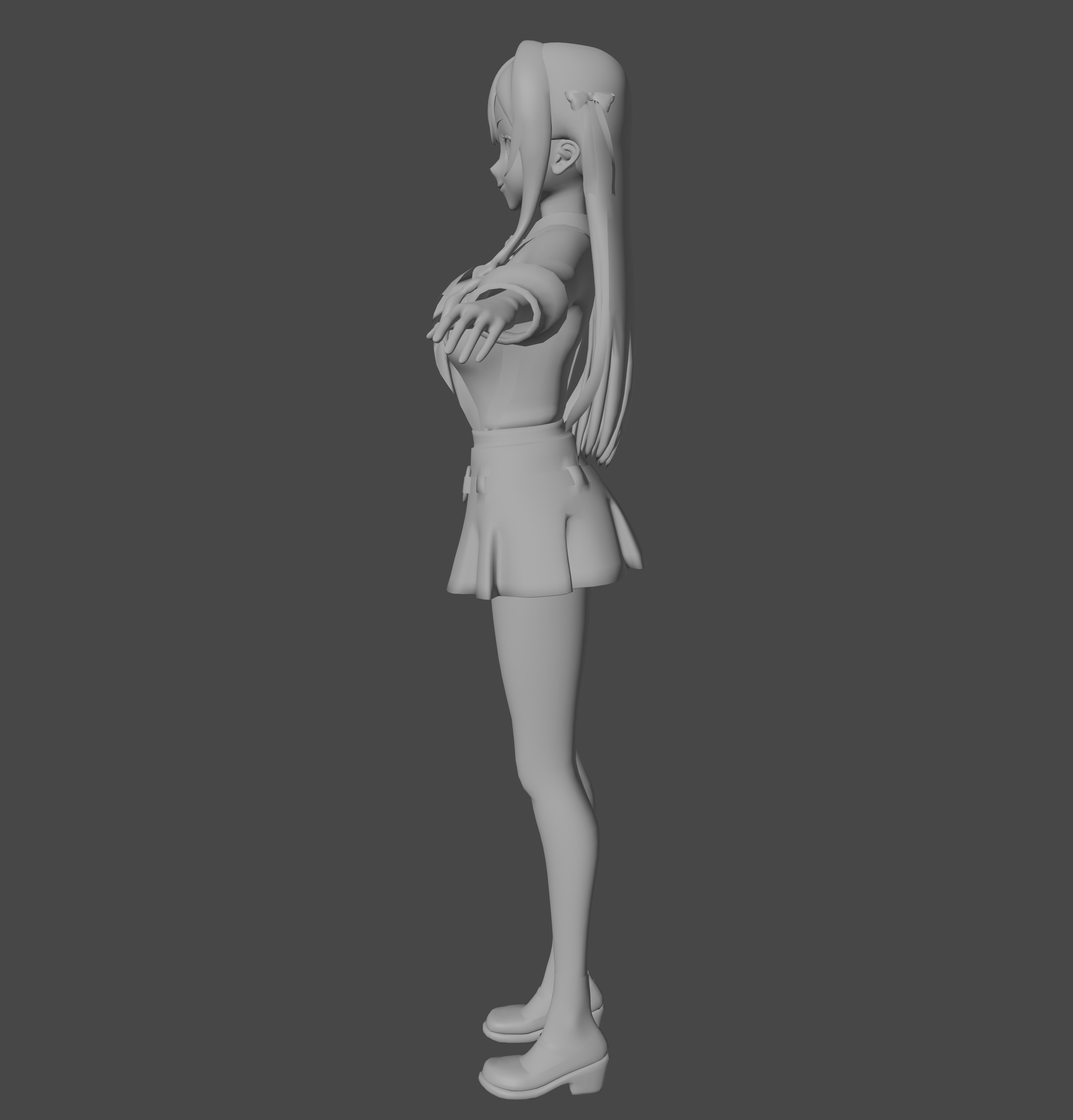 3D Character Alina Clover Low-poly 3D model_7