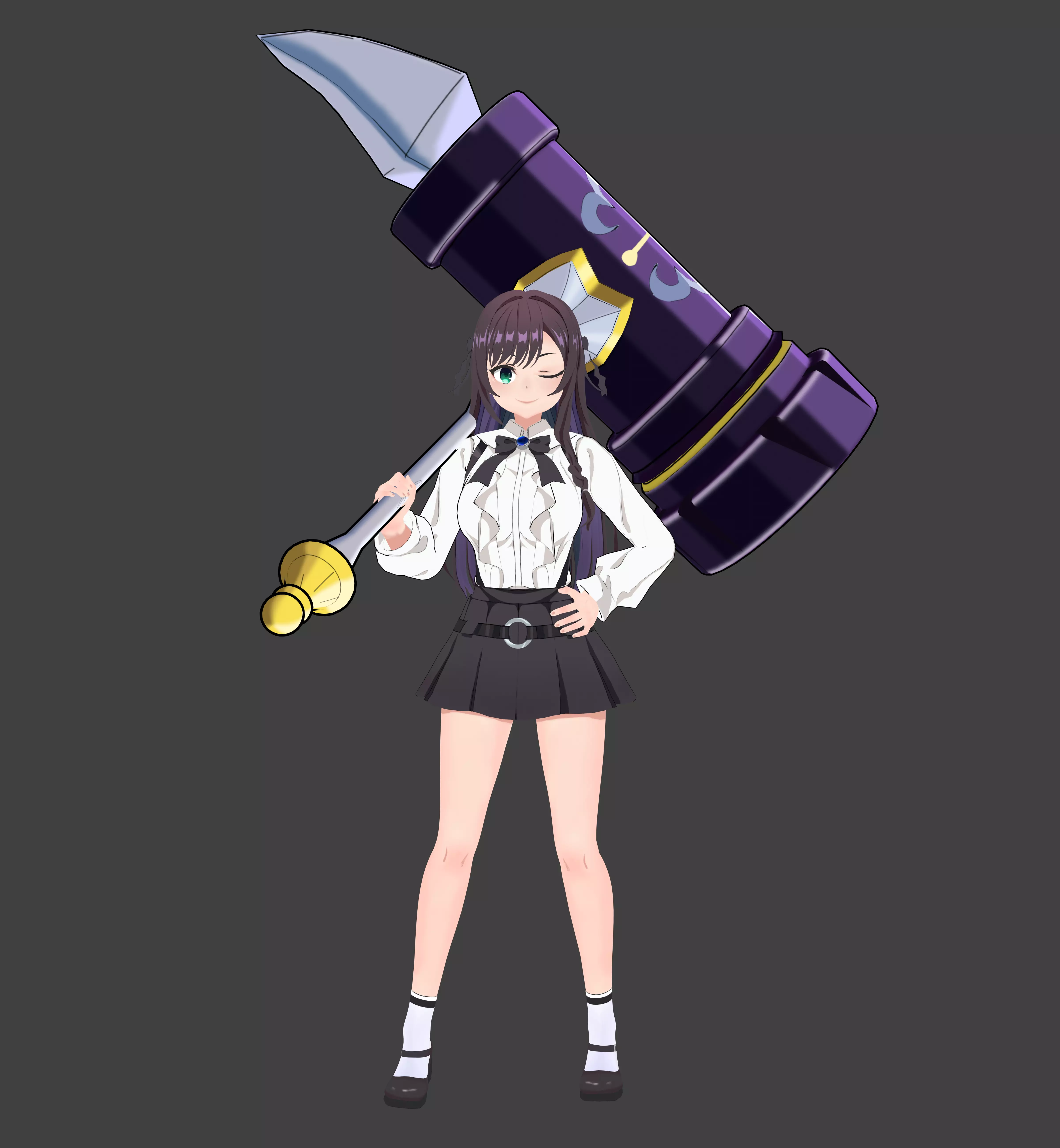 3D Character Alina Clover Low-poly 3D model_0