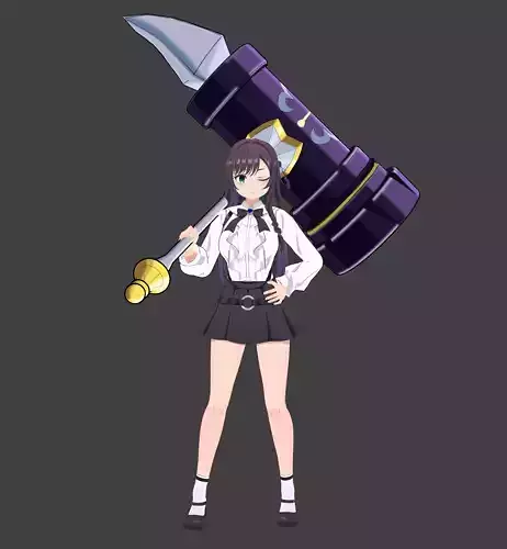 3D Character Alina Clover Low-poly 3D model