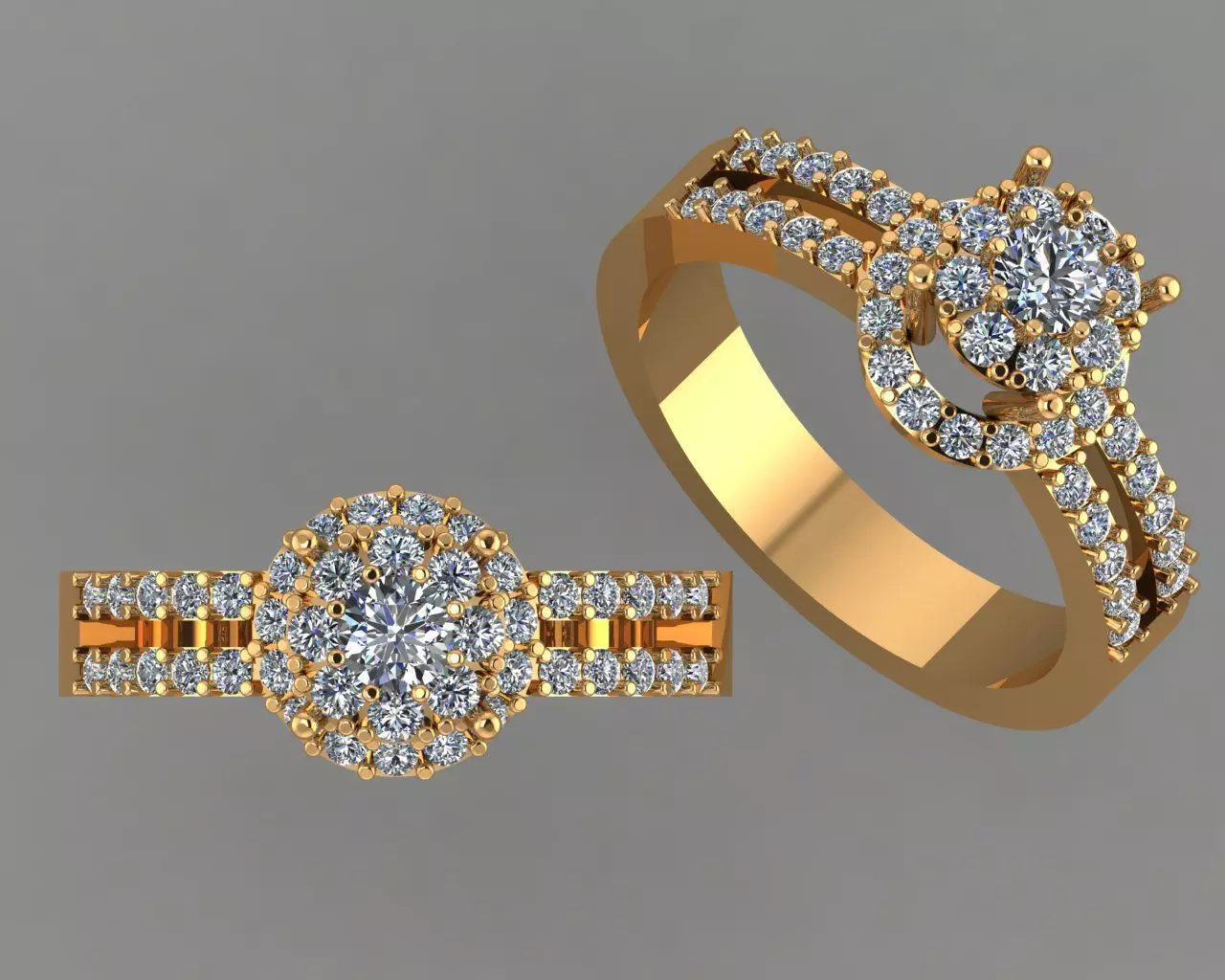 Stylish 3D Ring Model for Jewelry Making And printing Code R31 3D print model