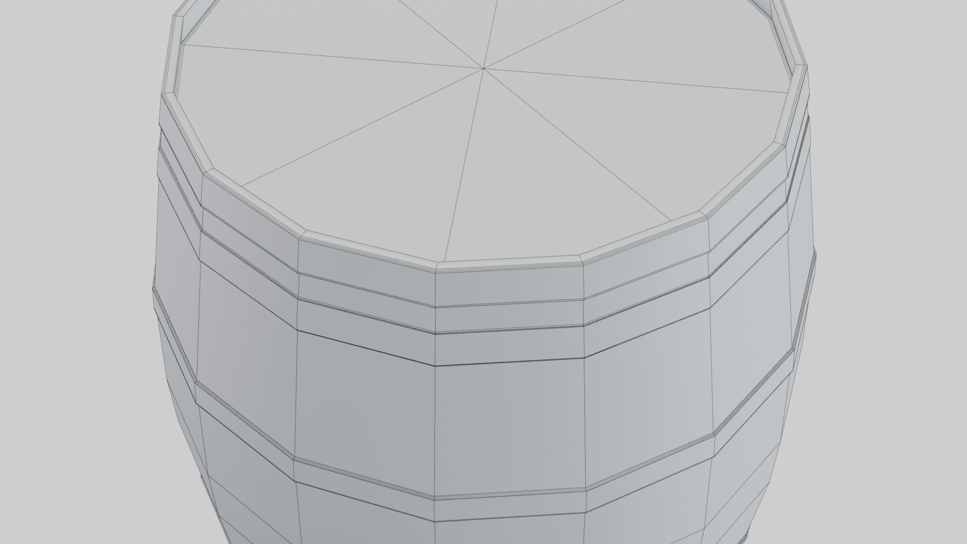 Heavy Toasted Lowpoly Burgundy Barrel Low-poly 3D model_8