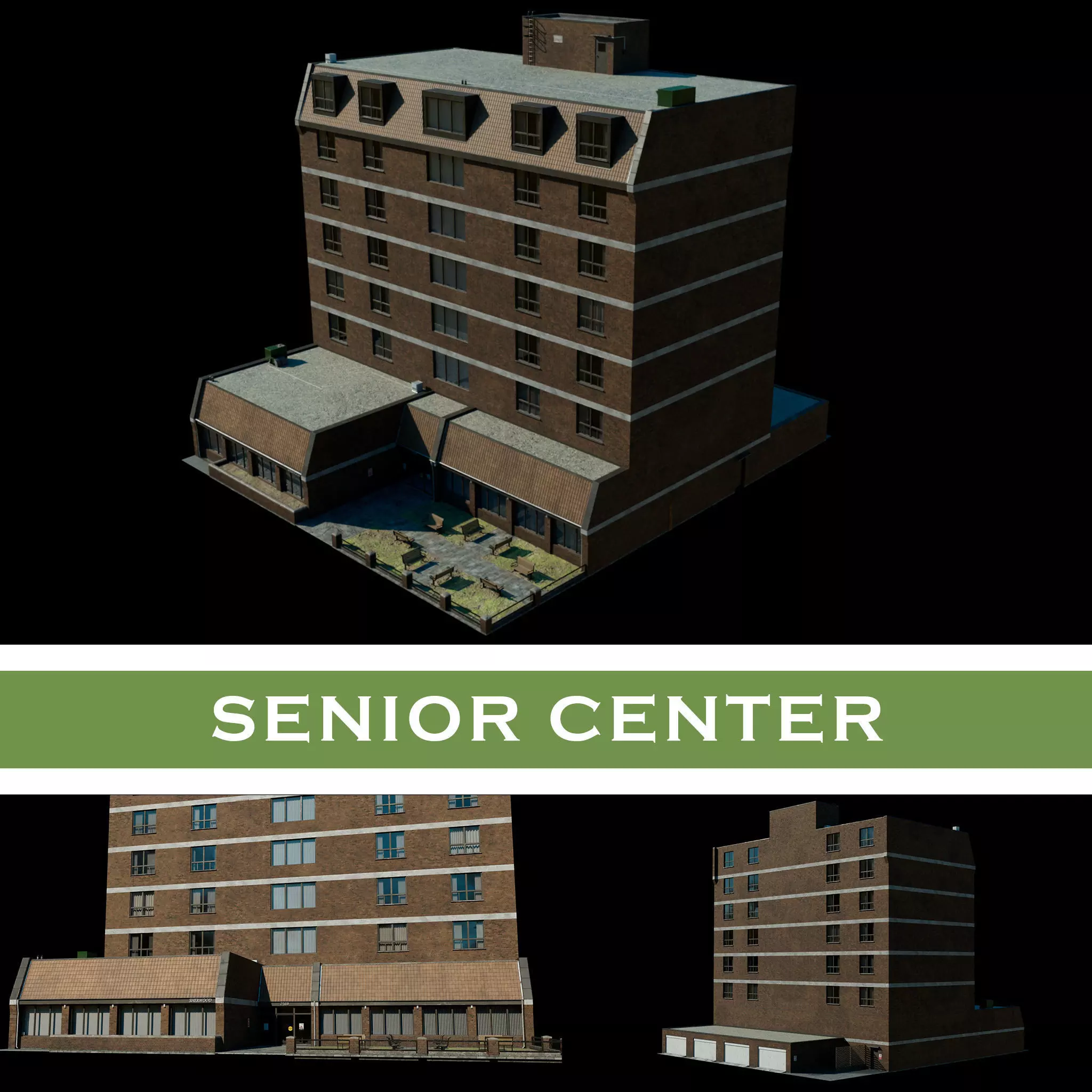 Senior Center - Highly Detailed 3D model_0