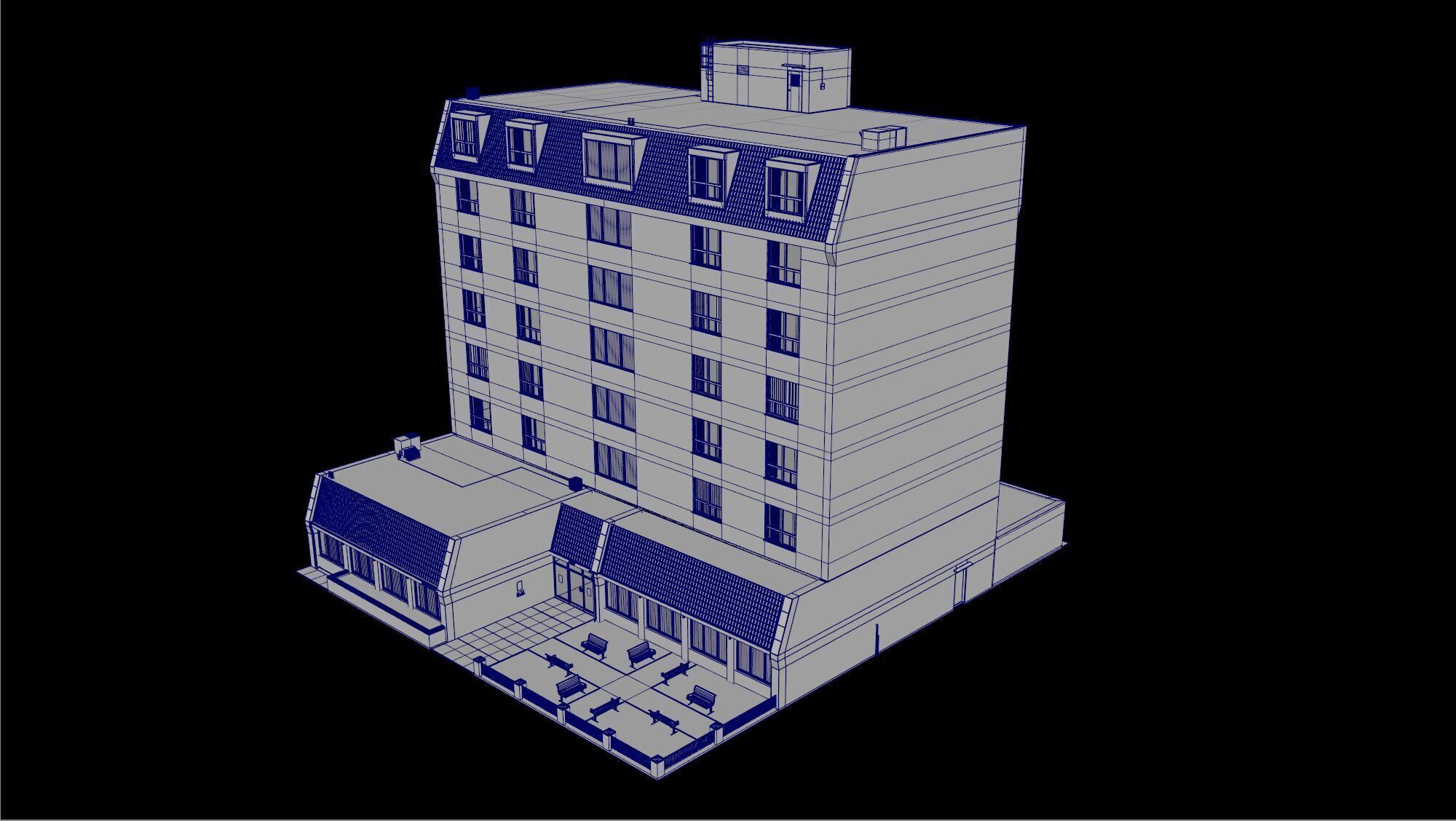 Senior Center - Highly Detailed 3D model_2