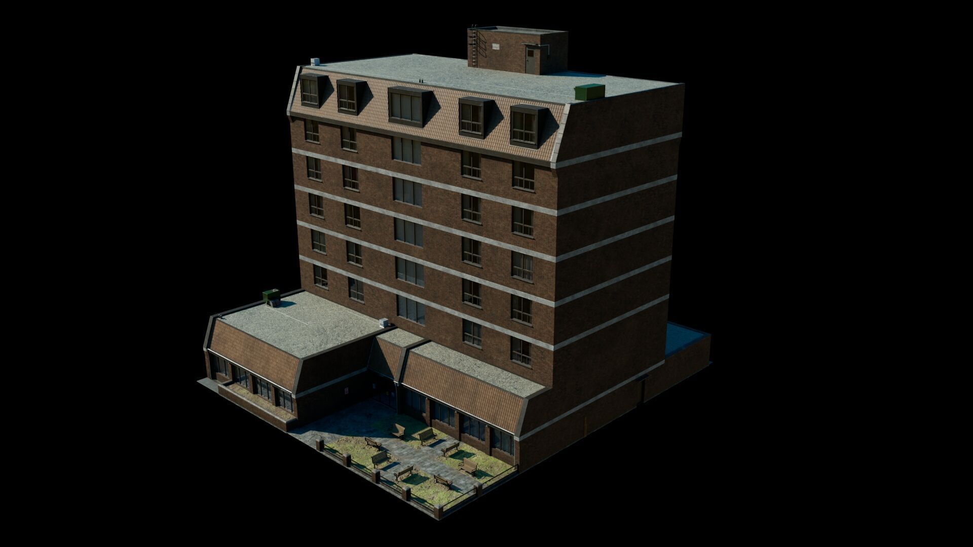 Senior Center - Highly Detailed 3D model_1