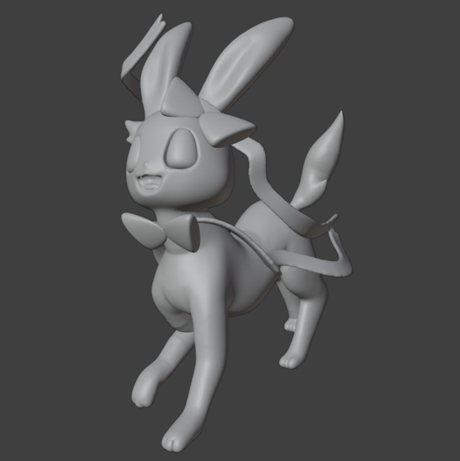 Sylveon 3D print model from Pokemon 3D print model_4