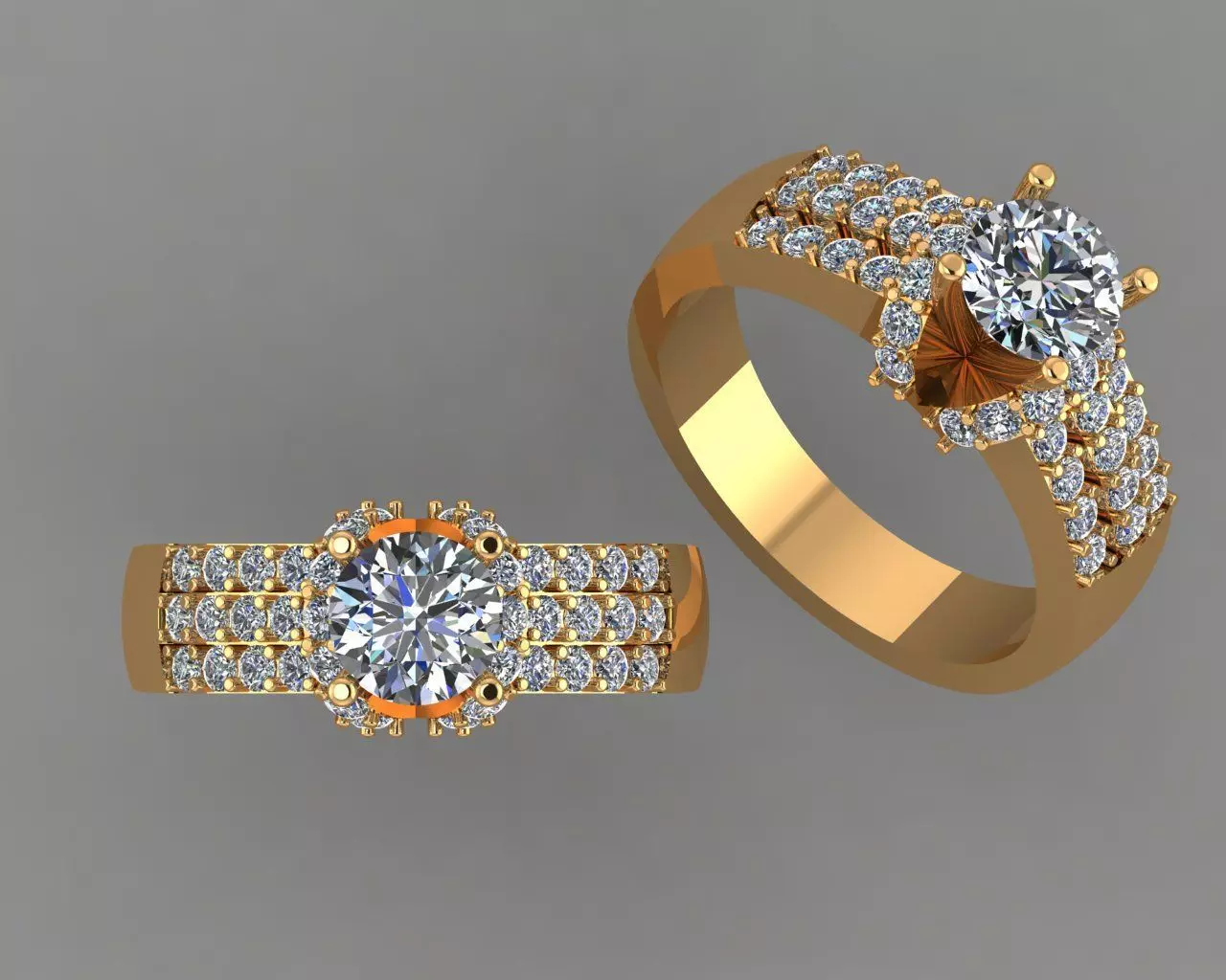 Stylish 3D Ring Model for Jewelry Making And printing Code R33 3D print model_0