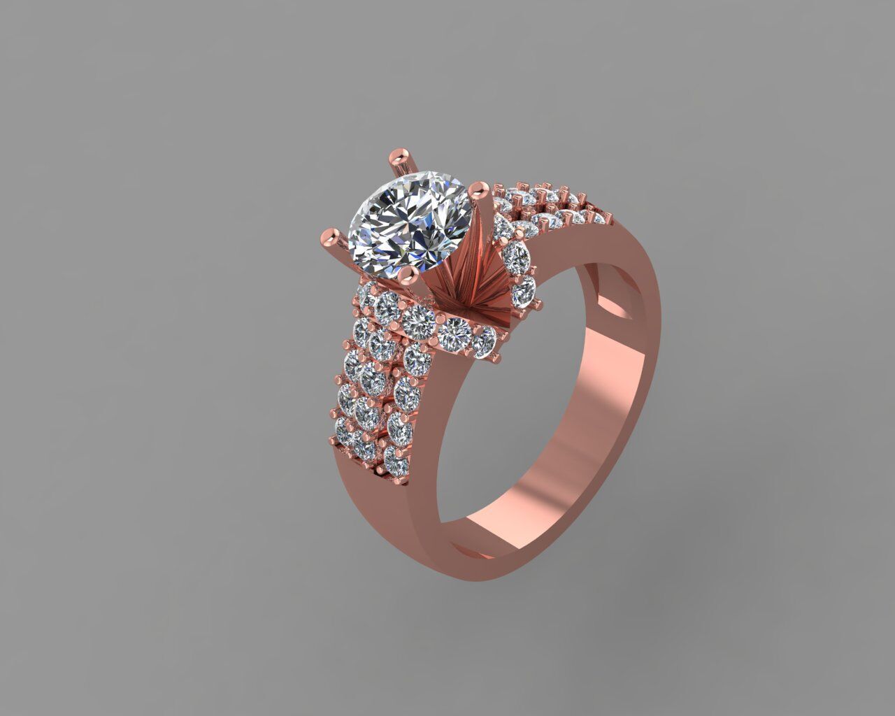Stylish 3D Ring Model for Jewelry Making And printing Code R33 3D print model_7