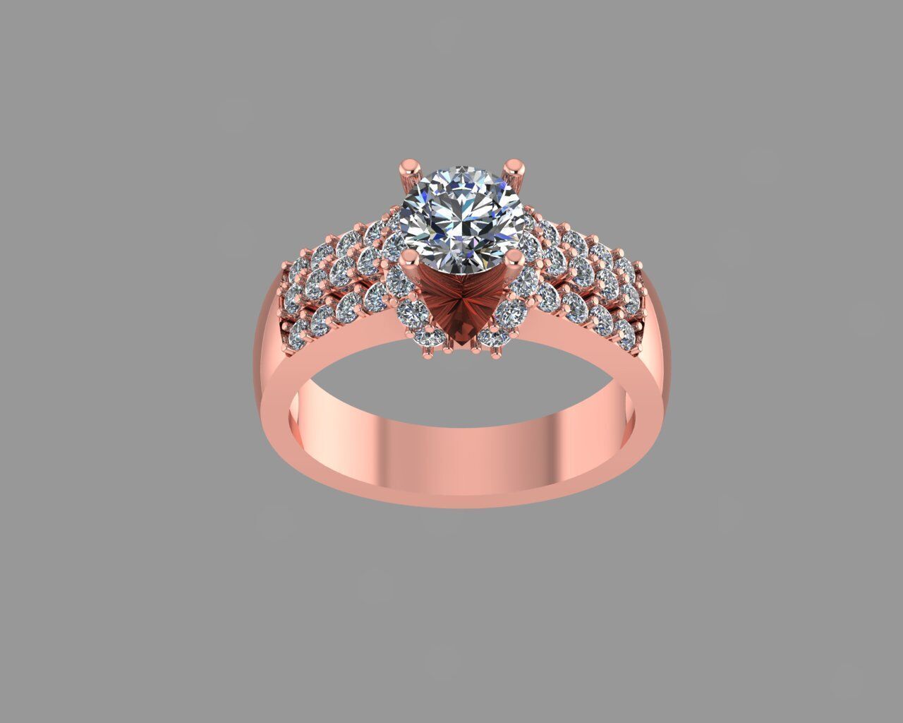 Stylish 3D Ring Model for Jewelry Making And printing Code R33 3D print model_8