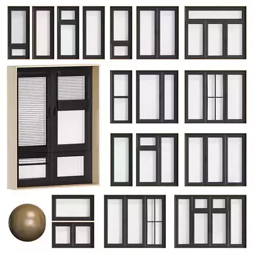 Modern Window Set  29 Variants