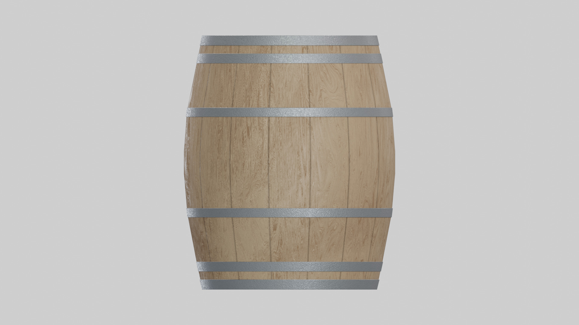 Light Toasted Lowpoly Burgundy Barrel Low-poly 3D model_3