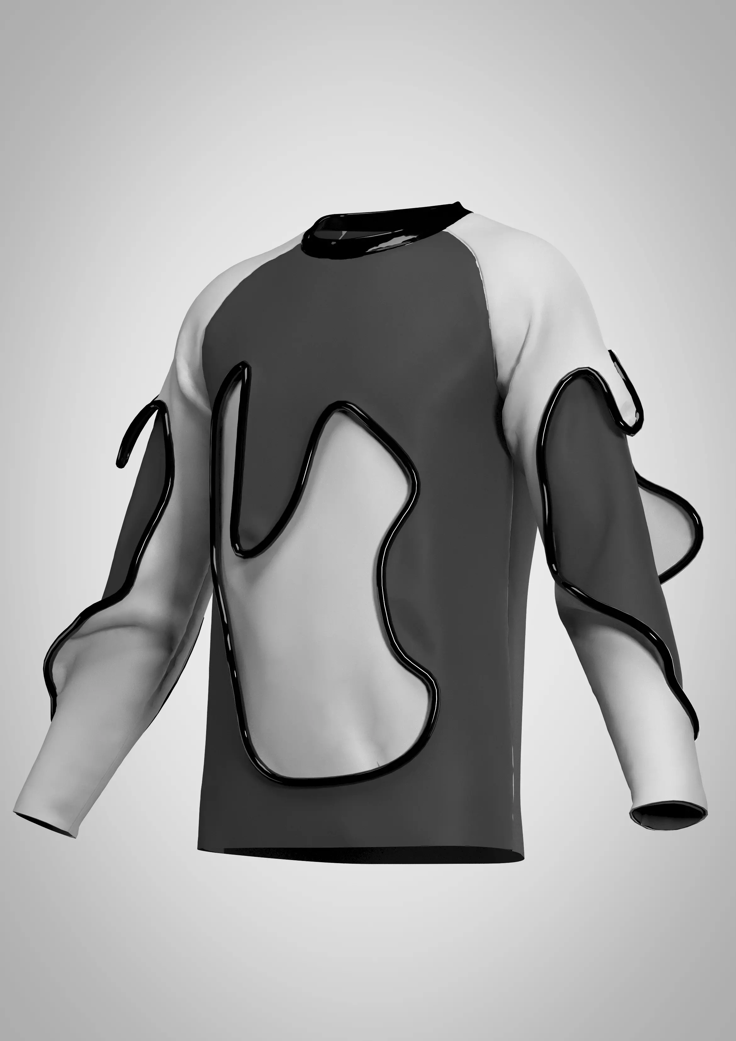 NeoFlow Raglan T-shirt Free 3D model