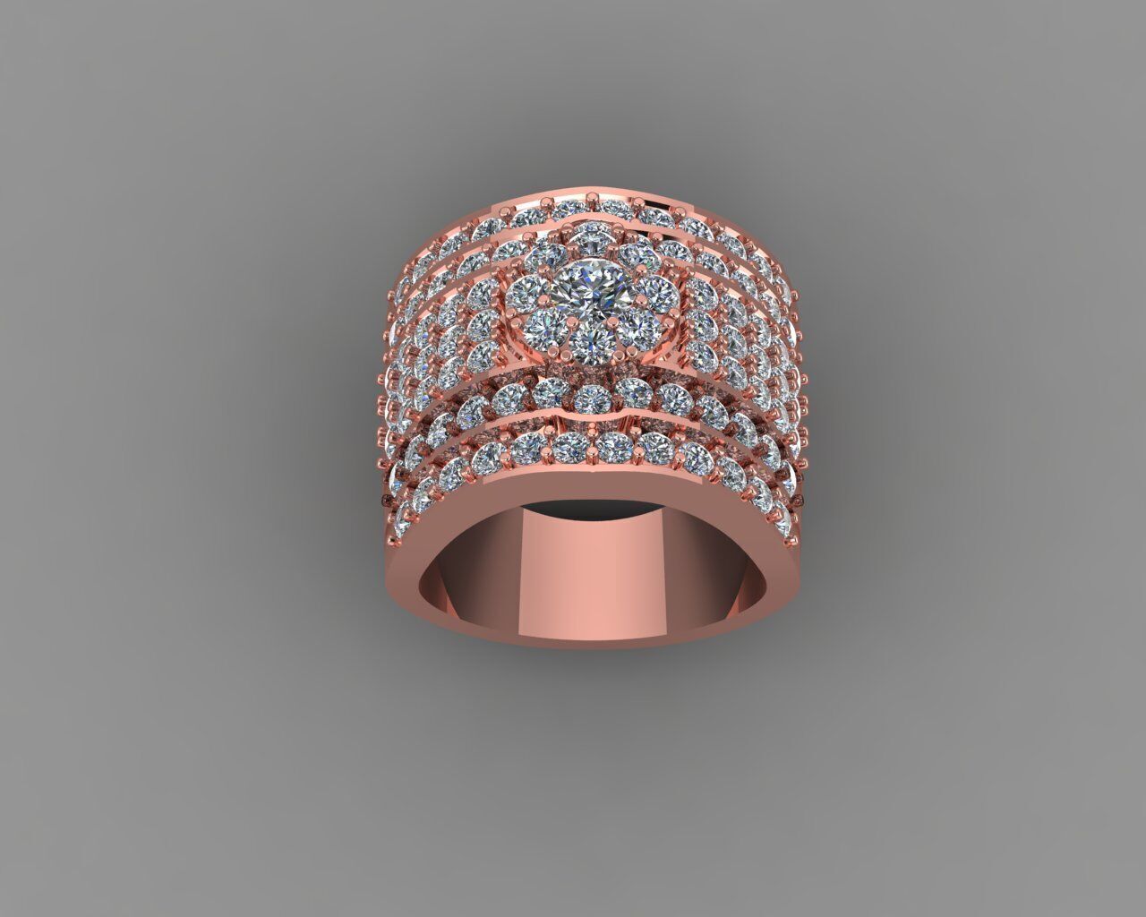 Stylish 3D Ring Model for Jewelry Making And printing Code R35 3D print model_8