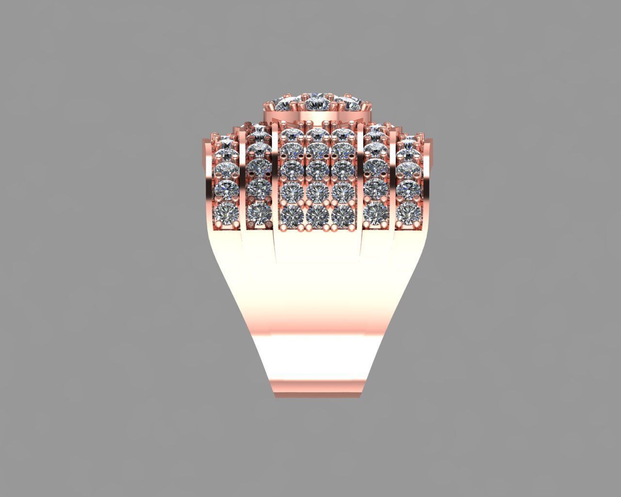 Stylish 3D Ring Model for Jewelry Making And printing Code R35 3D print model_9