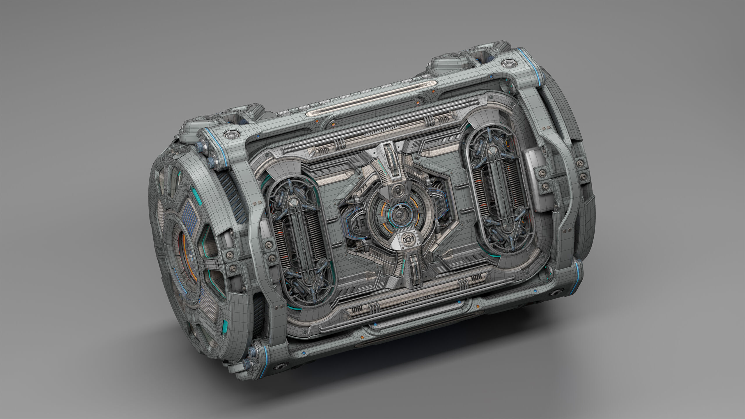 Sci-Fi Element Kitbash 4 of 6 3D model_3