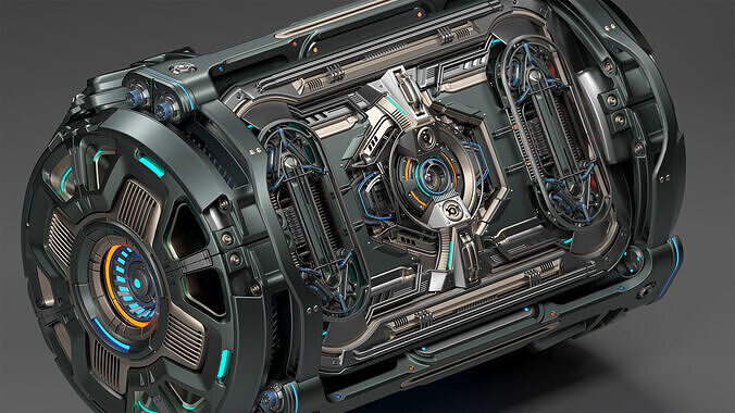 Sci-Fi Element Kitbash 4 of 6 3D model
