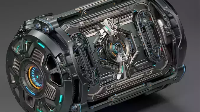 Sci-Fi Element Kitbash 4 of 6 3D model