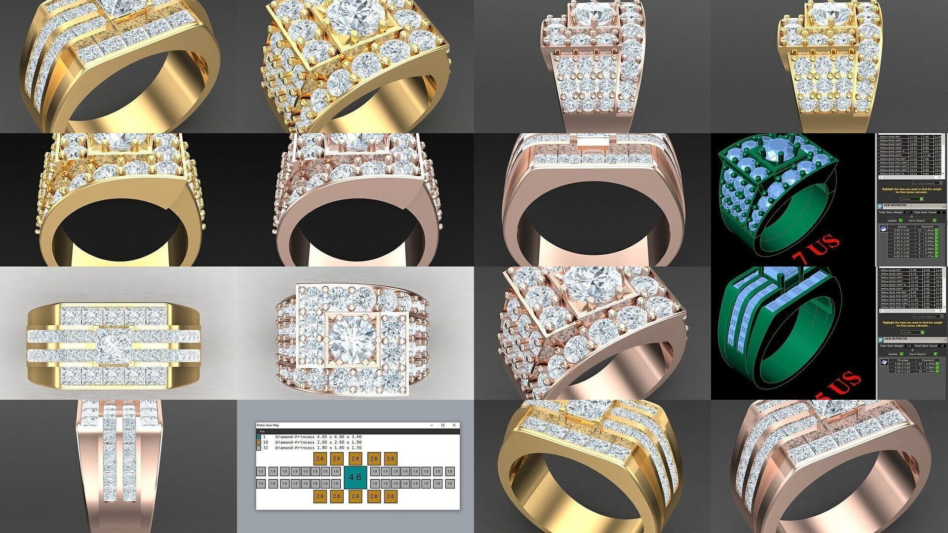 Bulk 50 Men Rings For Sale with Big Discount 6MRXXX 3D Model Collection_5