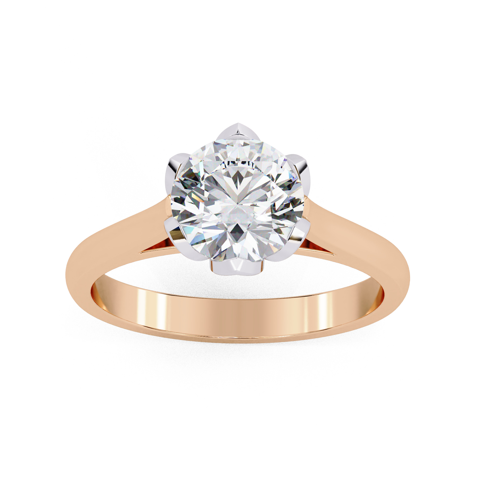 ROUND DIAMOND RING -CAD-039 3D model_10
