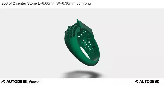 Aurora Pave Halo Ring 3D print model