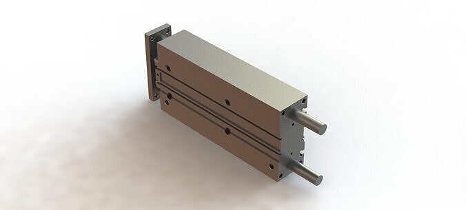 Cilindro SMC 12MGPL40200Z000 Cylinder 3D model