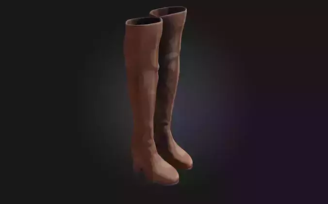 Brown Over-the-Knee Boots  Classic Warmth Meets Confident Style